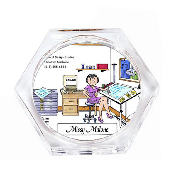 Printed Perfection Personalized Architect/Engineer Female Drink